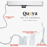 QUOYA Smart Electric Window Opener with WiFi Smart Wall Switch, Remote Control, App Control, Voice Control, Compatible with Alexa, Google, Siri. (20cm Stroke)