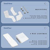 QUOYA Smart Electric Window Opener with WiFi Smart Wall Switch, Remote Control, App Control, Voice Control, Compatible with Alexa, Google, Siri. (40cm Stroke)