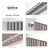 Quoya Smart Electric Curtain Track Wave Ripple Fold Runners, Compatible with AT5810 / QL600 (Suitable for up to 7m(275inches) Track)