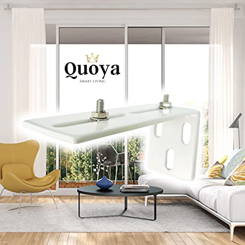 Quoya Smart Curtain Track- Single Wall Brackets (Set of 5)