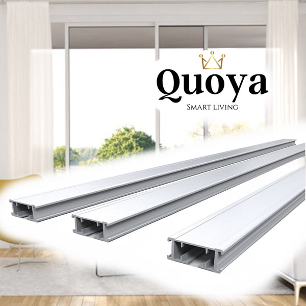 Quoya Smart Electric Curtain Track aluminium track for automated motorised rail